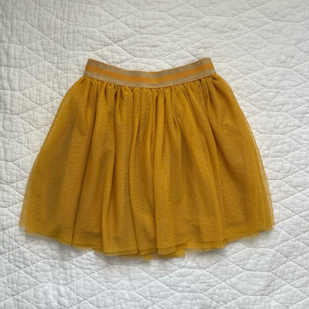 H&M skirt, size 6-8 yrs, color mustard yellow